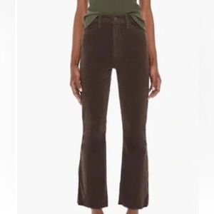 Mother denim hustler ankle fray in hopscotch